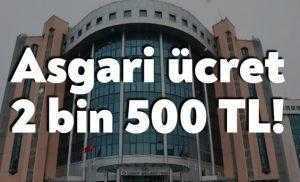 İzmit Belediyesi'nde asgari ücret 2 bin 500 TL