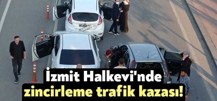 kocaeli haber izmit halkevi nde zincirleme trafik kazasi