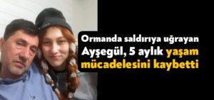 Kocaeli Haber – Ormanda saldırıya uğrayan Ayşegül, 5 aylık yaşam mücadelesini kaybetti
