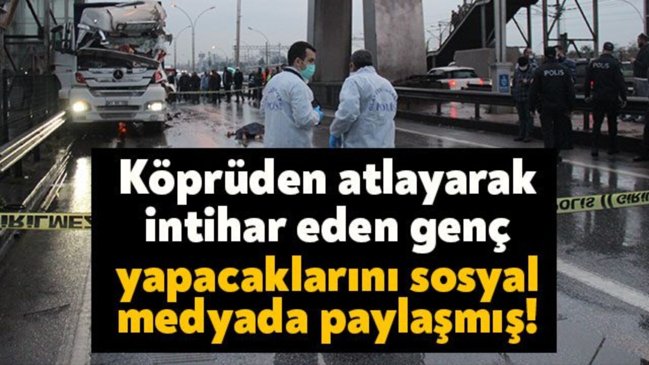 Kocaeli Haber Kopruden Atlayarak Intihar Eden Genc Yapacaklarini Sosyal Medyada Paylasmis