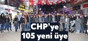 Derinceli 105 yeni üye CHP’ye katıldı