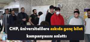 CHP Kocaeli üniversitelilere askıda genç bilet kampanyasını anlattı