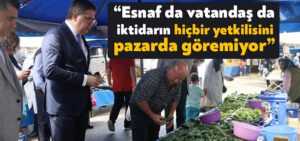 CHP Kocaeli İl Başkanı Harun Yıldızlı: Esnaf da vatandaş da iktidarın hiçbir yetkilisini pazarda göremiyor