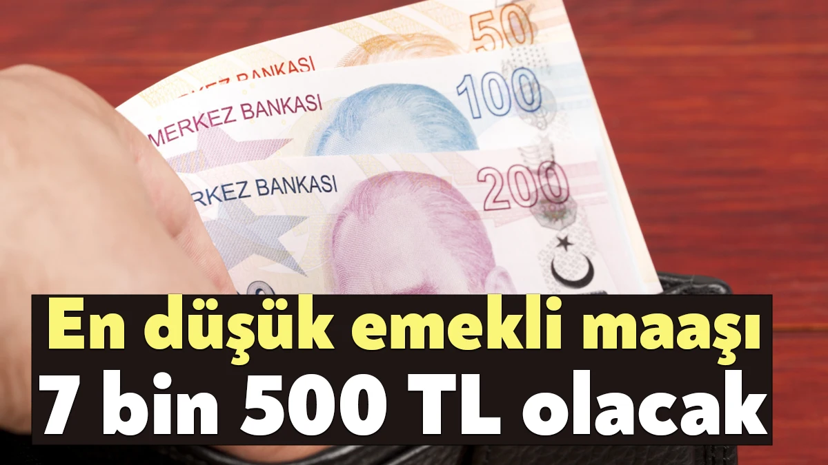 En Düşük Emekli Maaşı 7 Bin 500 TL Olacak - Bağımsız Kocaeli