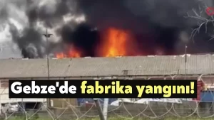 Gebze’de fabrika yangını!